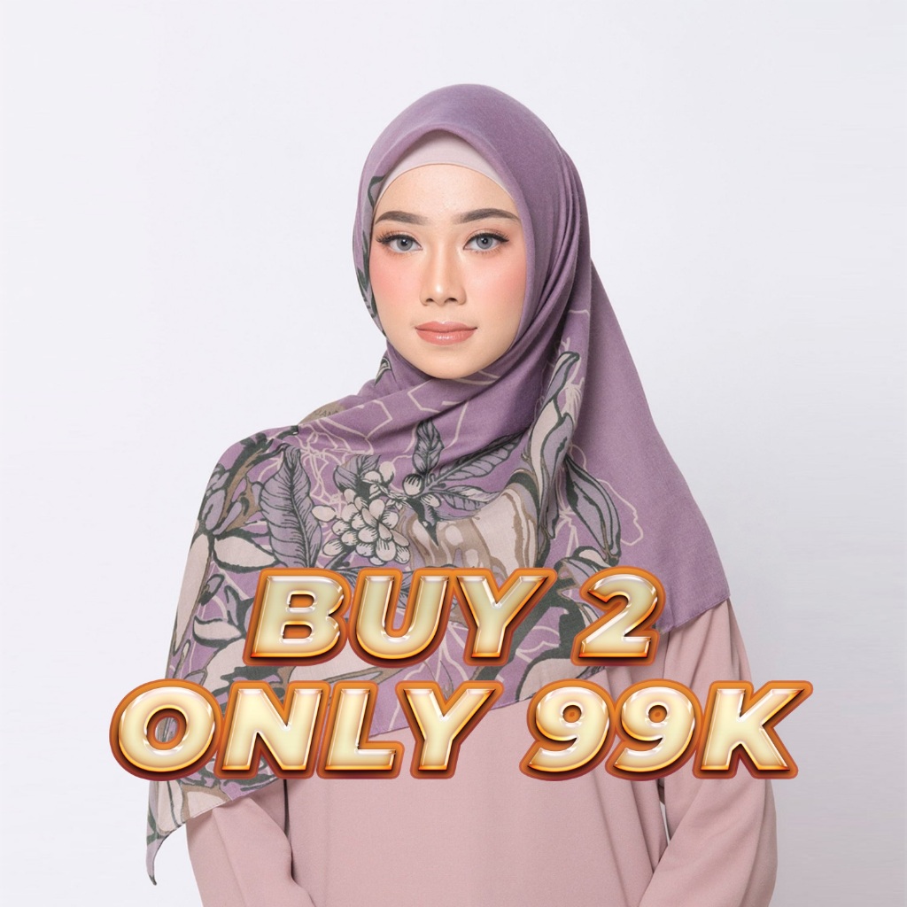 Year End Sale  - ZM Zaskia Mecca - Adonara Scarf Hijab Kerudung Segi Empat