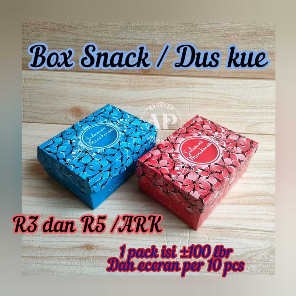 

Dus Kue Motif Bunga Warna Warni / Box Snack Motif Floral Warna PER PACK