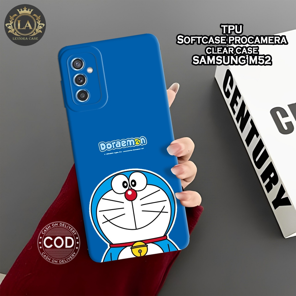 Case Samsung M52 5G Terbaru - Leviora Case - Fashion Case Doraemon - Softcase Samsung M52 5G - Case 
