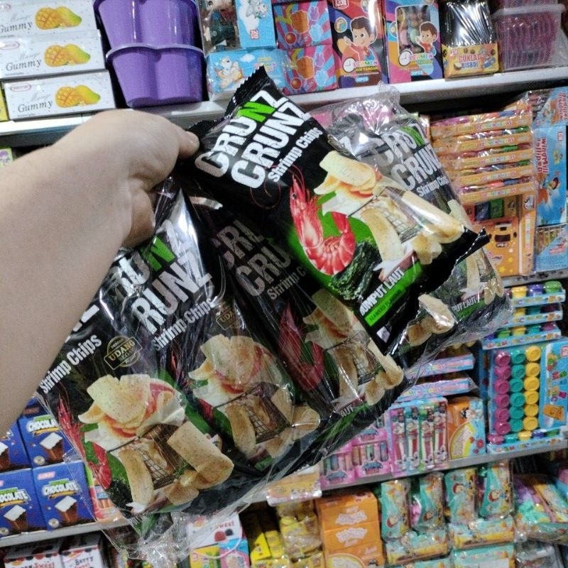 

CRUNZ CRUNZ SHRIMP CHIPS harga 1 bal isi 10 pcs