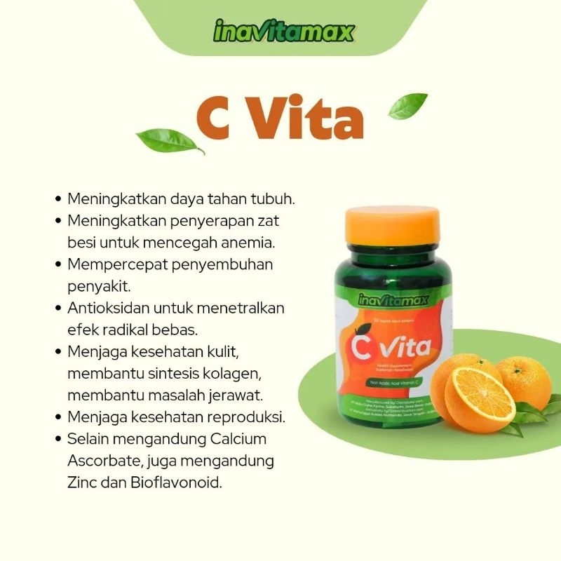 inavitamax c vita/imunitas/peradangan/infeksi