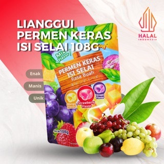 

[GROSIR] LIANGGUI PERMEN KERAS ISI SELAI BUAH ANEKA RASA 108 GRAM