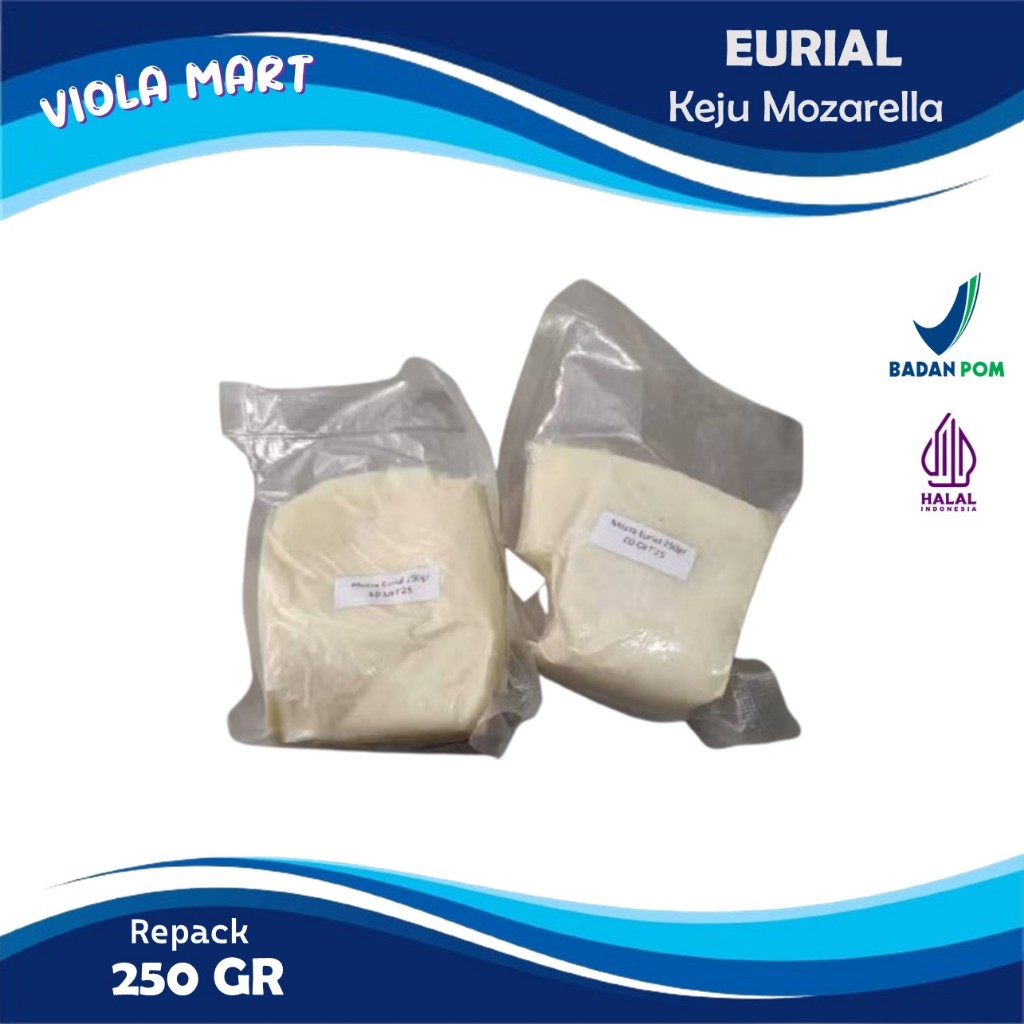 

KEJU MOZARELLA EURIAL 250gr Kemasan Vacuum {Tersedia Harga Grosir}