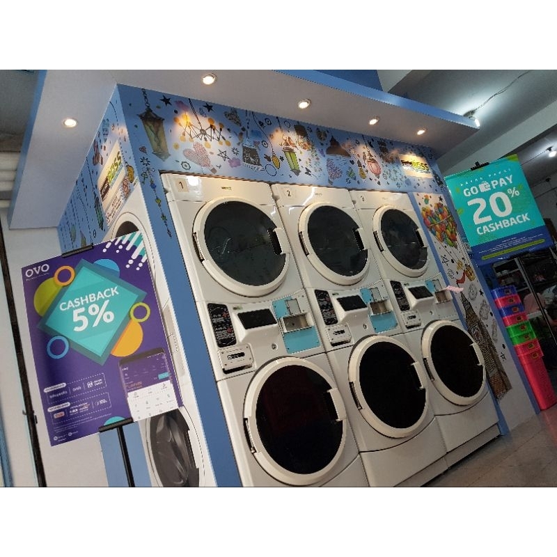 dijual mesin laundry Koin MAYTAG dan IPSO
