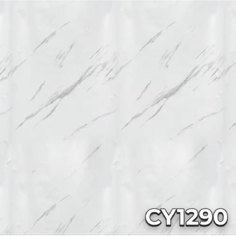 Wallpaper Dinding Sticker Marmer Putih Cy1290 Ukuran 45cmx 10m Karakter Polos Embos Premium Pvc Foam