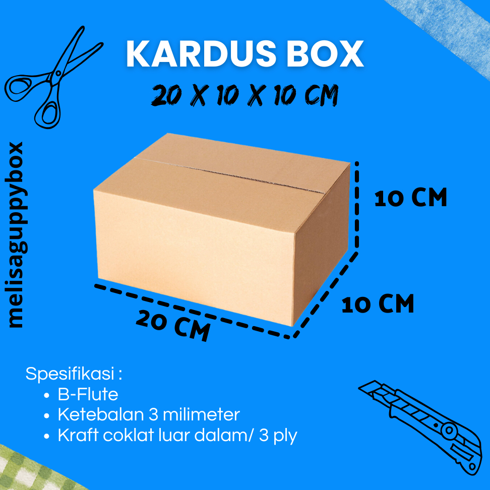 

KARDUS KARTON KOTAK PACKING PAKING UK 20x10x10 / KOTAK KARTON / KOTAK HP / KARTON / PACKING KARDUS