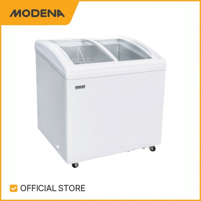 Modena MC-0260 Chest Freezer Box Sliding Door Conserva 256 Liter Putih Garansi Resmi