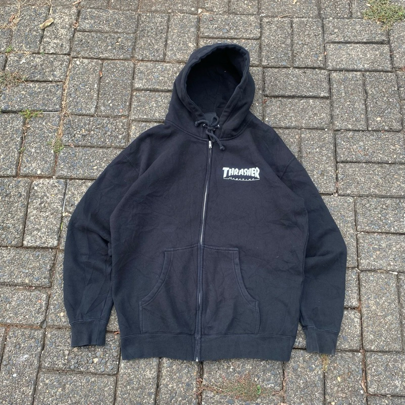Thrasher Magazine Zip Up Hoodie dan Stussy hoodie