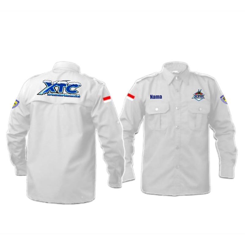 kemeja xtc//kemeja xtc//kemeja ormas xtc//kastem nama//kemeja terlaris//kemeja terbaik//kemeja lapan