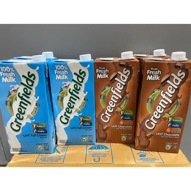 

GREENFIELD 950ml SUSU UHT - FULL CREAM/CHOCOLATE