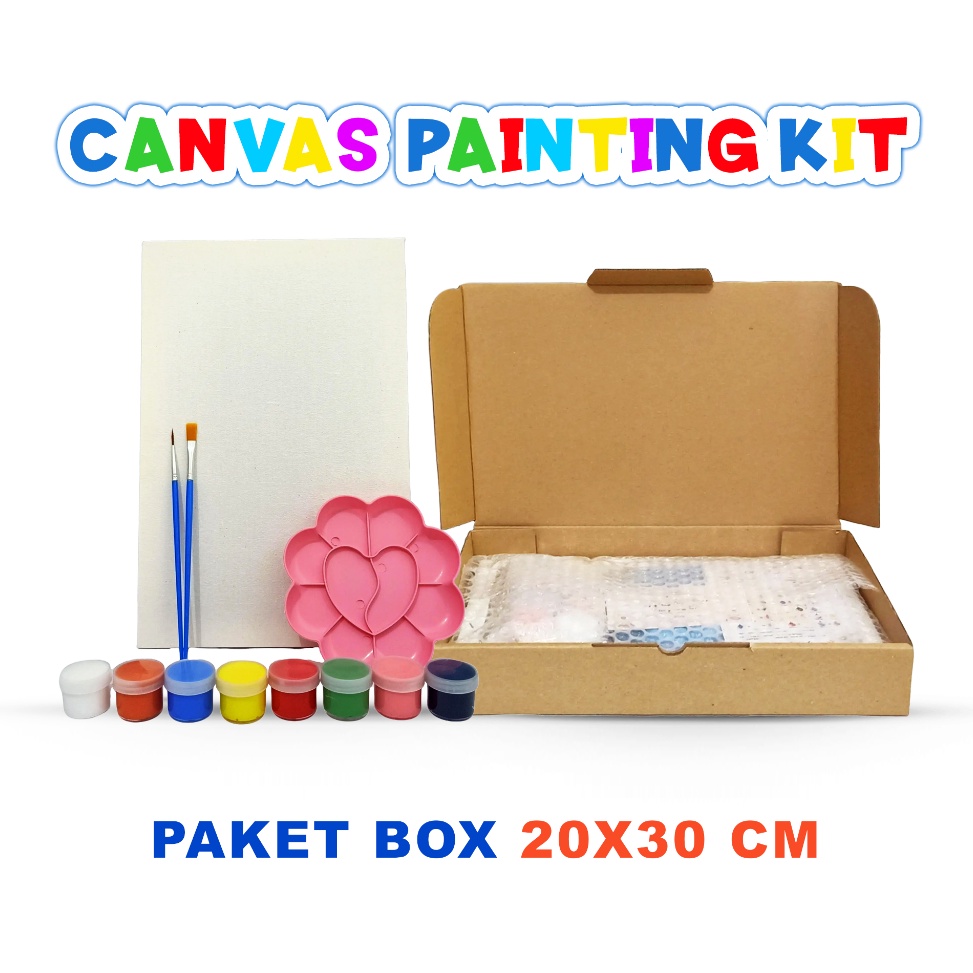 

Super Keren Paket Melukis Kanvas Canvas painting 3x2 kumplit