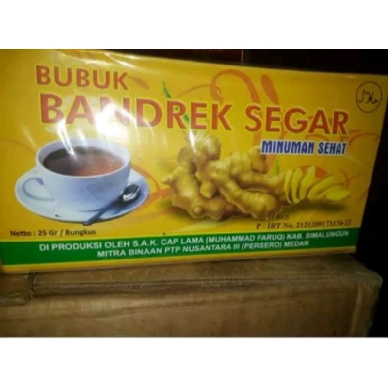 

Bubuk Bandrek Segar S.A.K 1 Kotak Isi 15 Sachets @25 gr