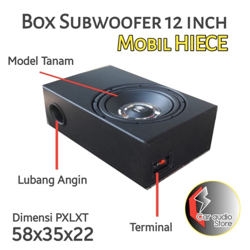 BOX SUBWOOFER KOLONG 12 INCH TERBAIK BISA REQUEST DIMENSI