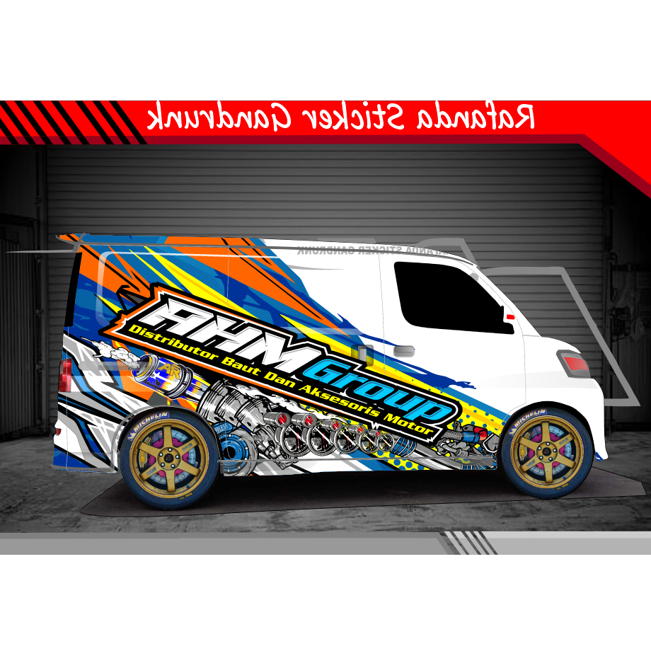 STIKER DECAL GRANDMAX BLINDVAN LUXIO APV AVANZA DLL