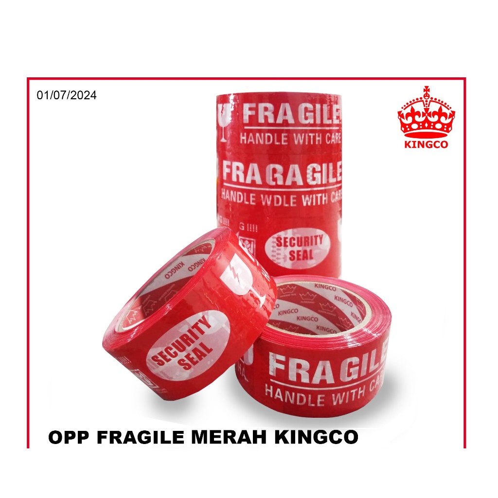 

OPP/LAKBAN FRAGILE KINGCO MERAH