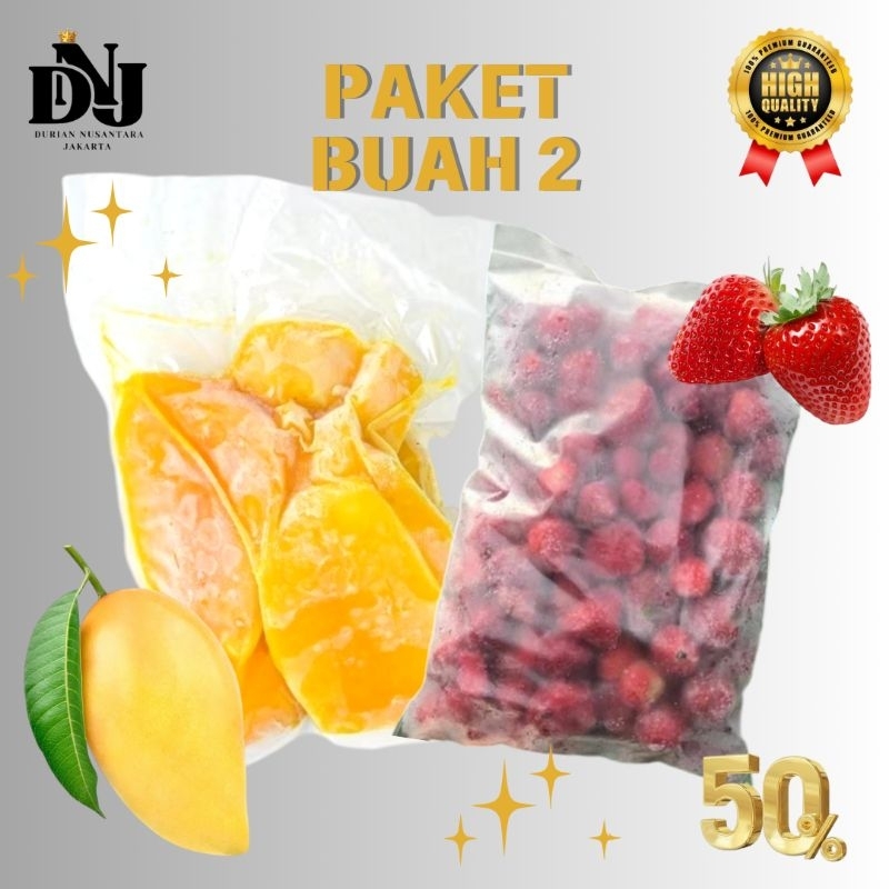 

PAKET MANGGA/STRAWBERRY FROZEN (Buah 2)