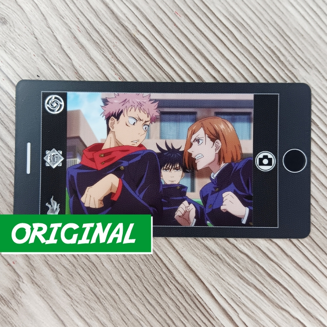 Yuji Megumi Nobara Photocard Jujutsu Kaisen Smartphone Vol 1
