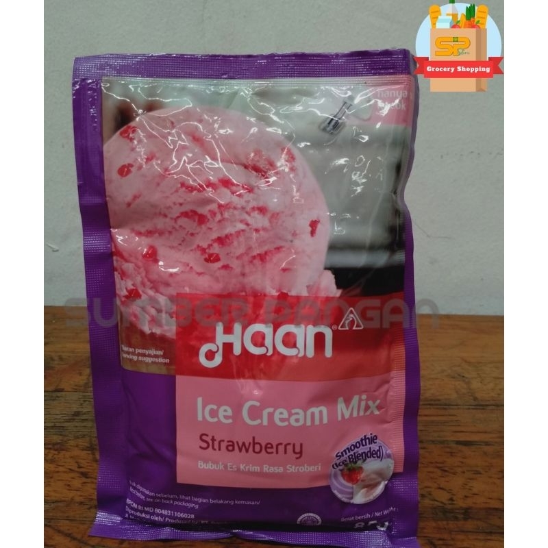 

HAAN Ice Cream Mix Chocolate 90 GR , Strawberry 85 GR