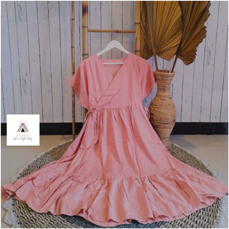 Daster Kimono Pendek Daster Kimono Ruffle Daster Kimono Polos Dress Kimono Daster