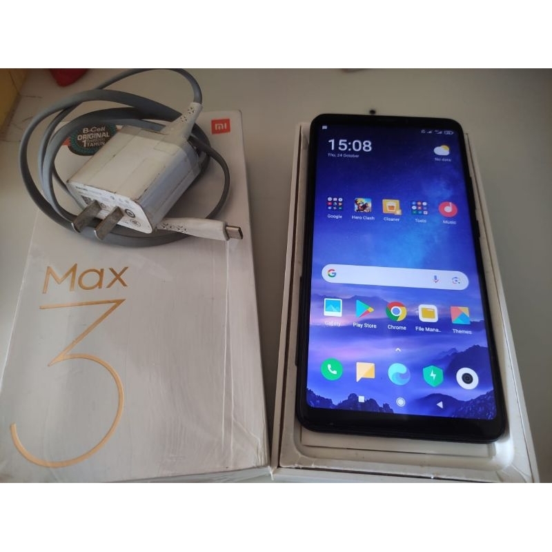 Xiaomi Mi Max 3 6/128GB Second Berkualitas, Mulus 99%, Baterai Awet, Belum Pernah Diservis, Jarang D