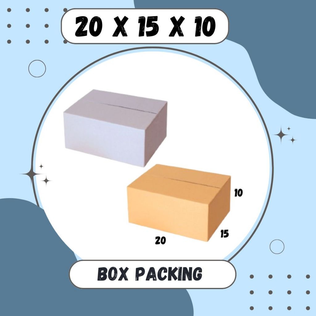

Karton 20x15x10 Kardus A1 Packing Dus Kotak Kemasan Box Aksesoris Souvenir Sparepart Obat Madu