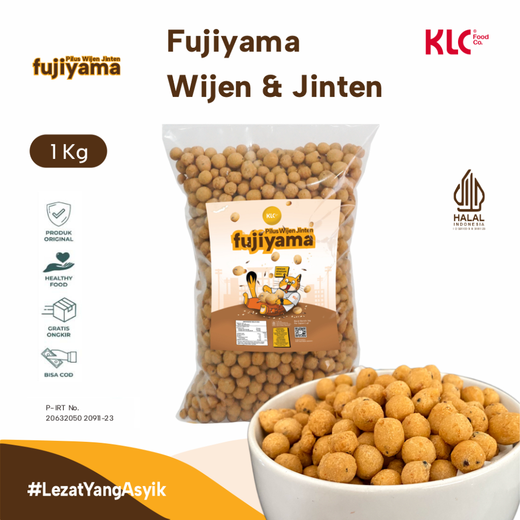 

Pilus Manis 1kg Fujiyama KLC Snack / Makanan Ringan Murah Jinten & Wijen