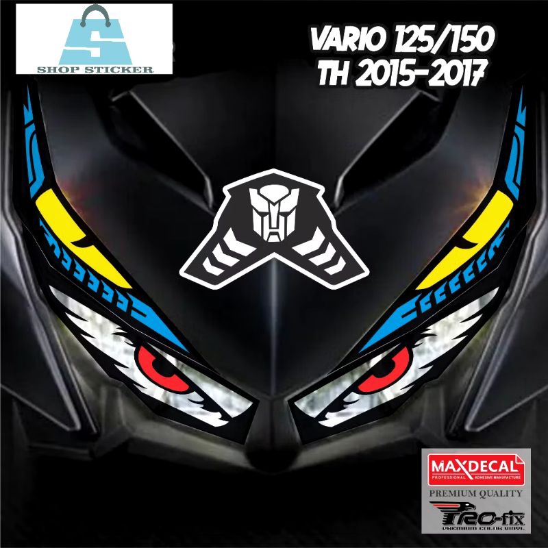 STIKER VARIASI LAMPU ALIS MOTOR VARIO 125 150 2017
