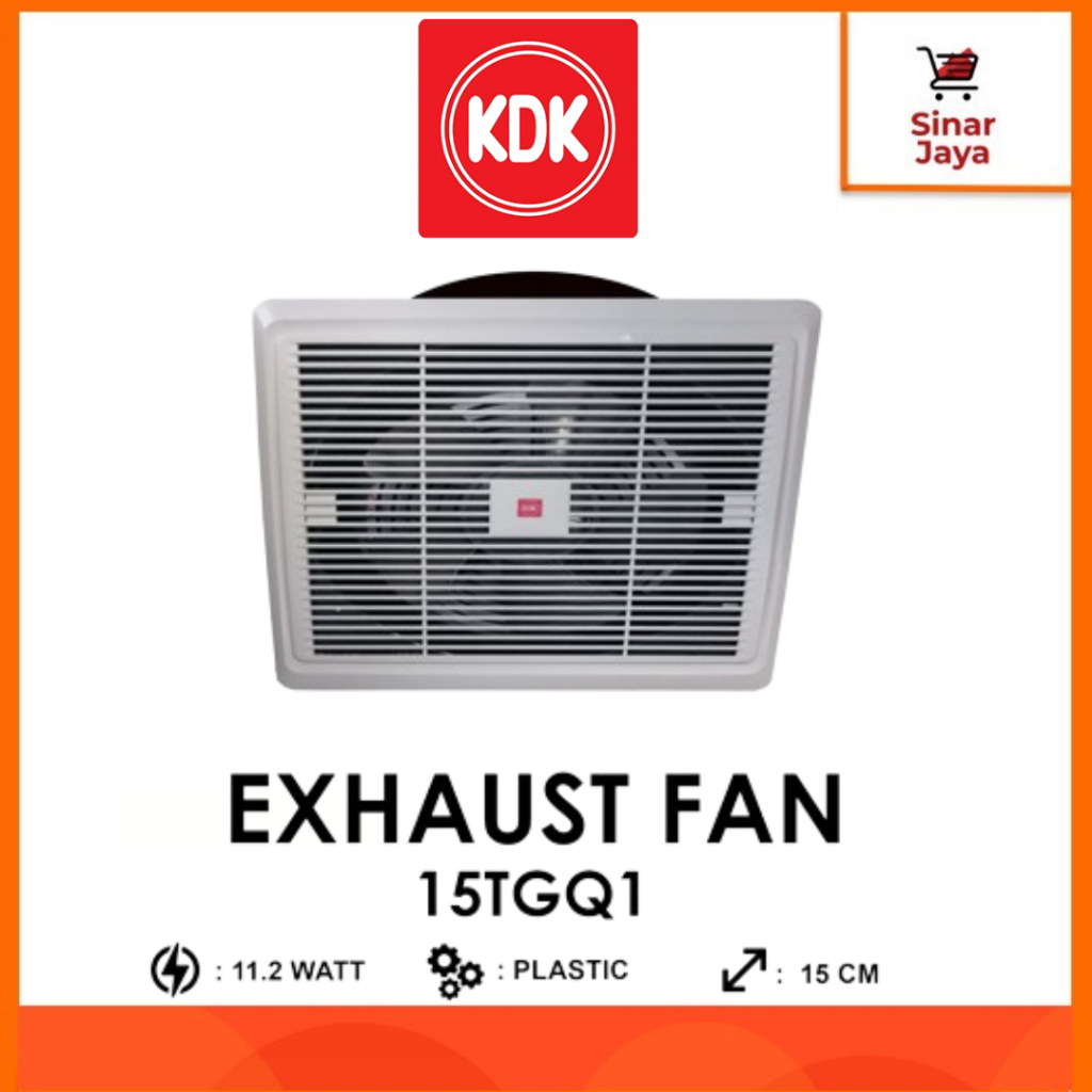 KDK 15-TGQ1 Ceiling Exhaust Fan / Heksos Plafon 6 Inci