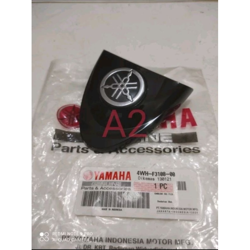 EMBLEM logo panel dada dasi tameng depan f1 f1z f1zr fizr vega r 4WH asli ori original YAMAHA
