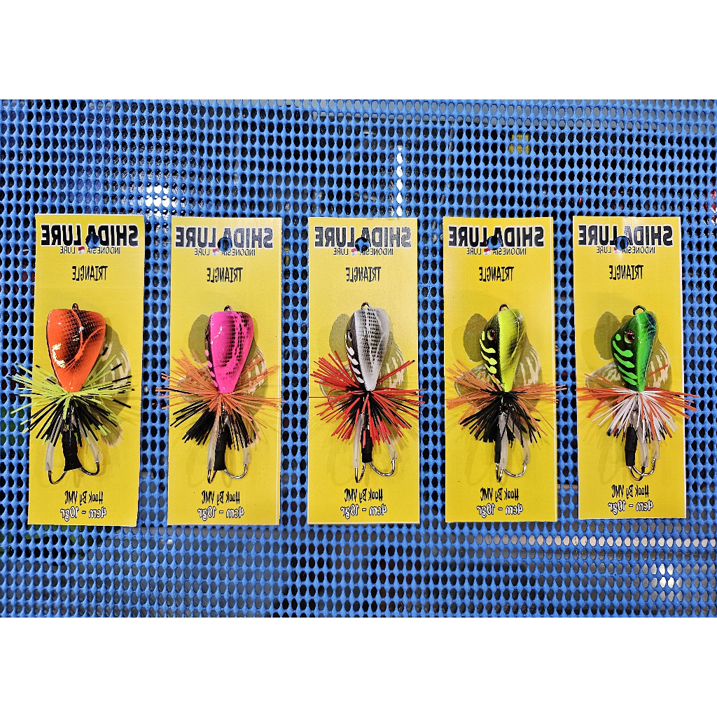 UMPAN CASTING JUMP FROG SHIDA TRIANGLE BODY RATTLE 4CM