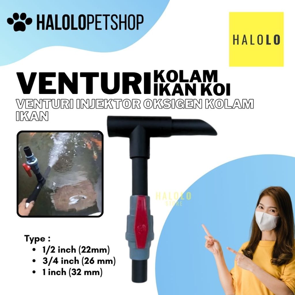 Venturi Kolam Koi / Venturi Injector Kolam Hidroponik / Venturi Injector Gelembung Oksigen Kolam Ika
