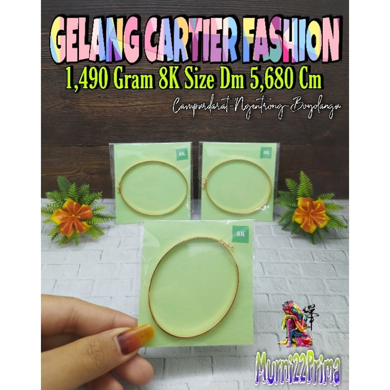 GELANG CARTIER FASHION EMAS ASLI