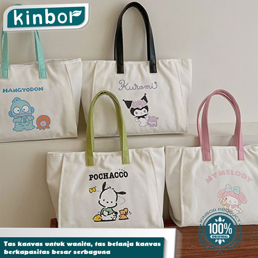 Tas Selempang Kanvas Siswa Baru/Tas Selempang Wanita Kapasitas Besar/Tas Selempang Slingbag