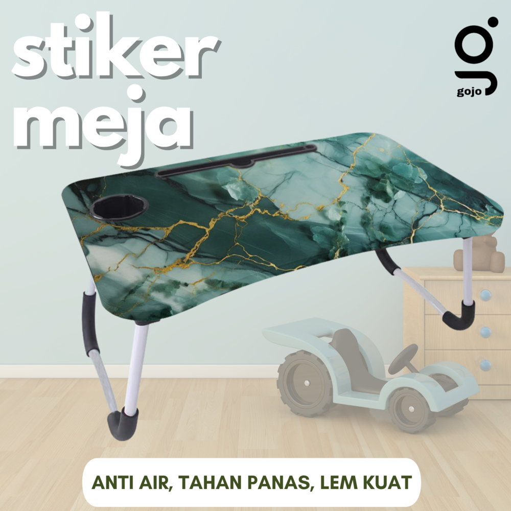 Gojo Stickers - Stiker Meja Laptop (STIKERNYA AJA) Bukan Meja Marmer Series A Stiker Meja Belajar | 
