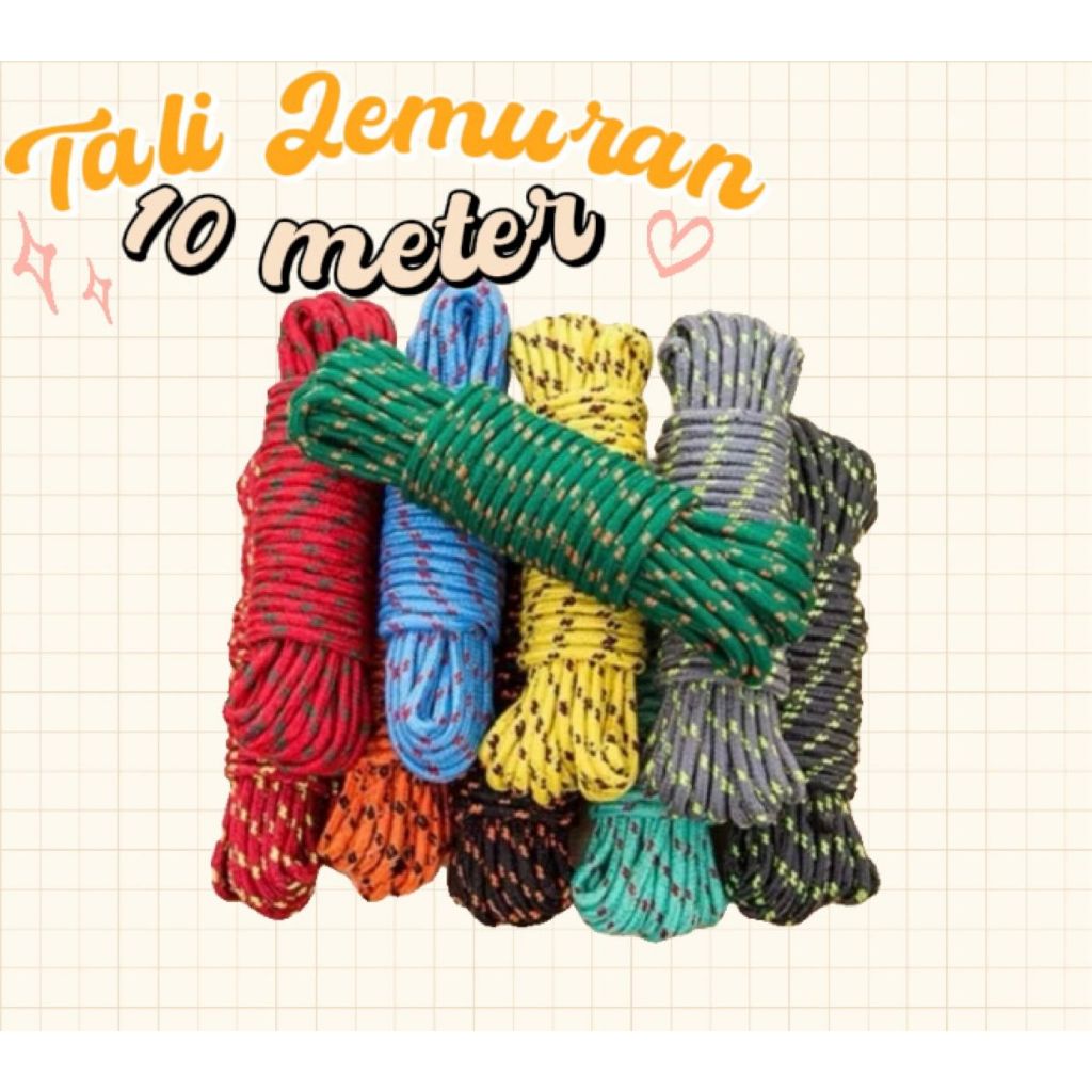 TALI JEMURAN 10 Meter / tali jemuran / jemuran baju