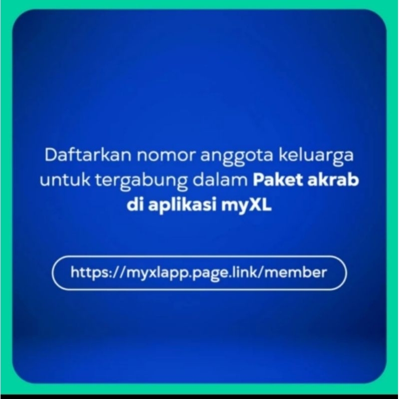 Kartu Perdana XL Akrab 160GB (XXL) - 4 Anggota - Spesial diskon 70%