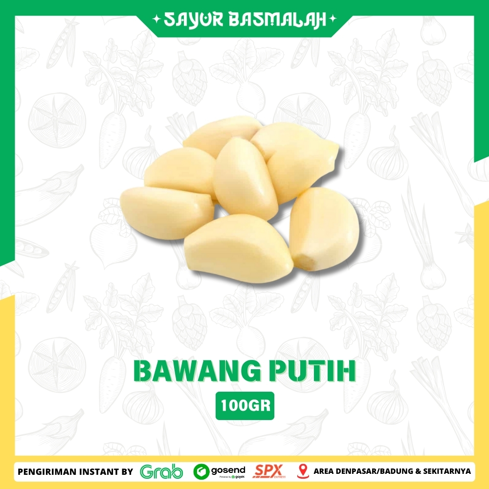 

Bawang Putih Kupas 100gr - Sayur Basmalah