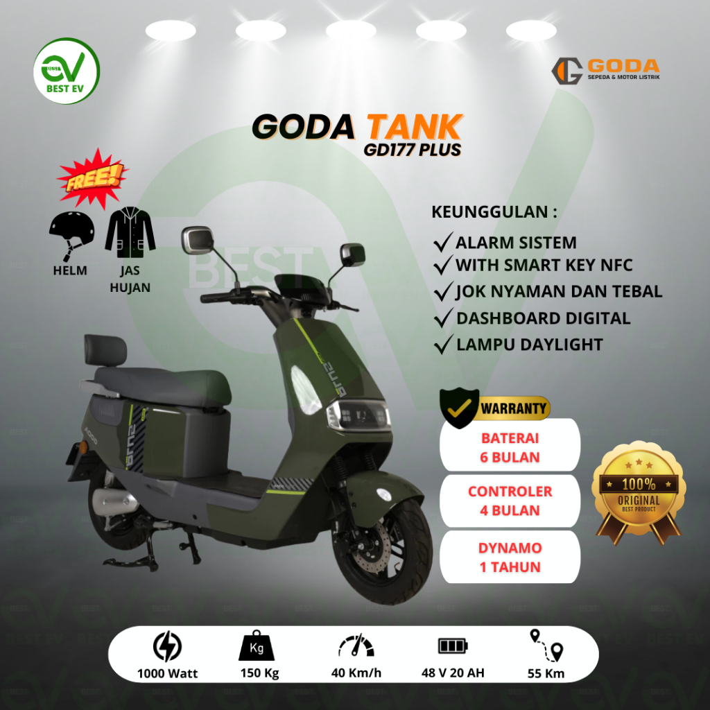 Sepeda Listrik GODA TYPE PLUS TANK 177