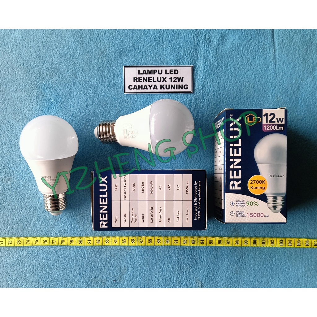 LAMPU LED 12W RENELUX 2700K KUNING