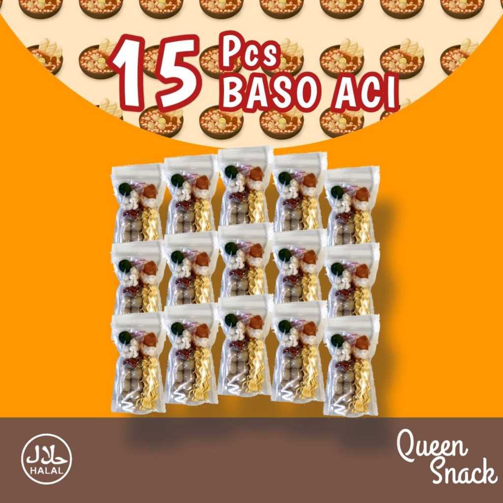 

15 BUNGKUS BASO ACI PEDAS QUEENSNACK