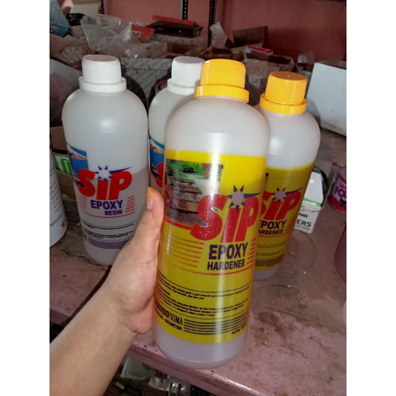 LEM EPOXY SIP ( HARDERNER + RESIN ) 1KG TERMURAH