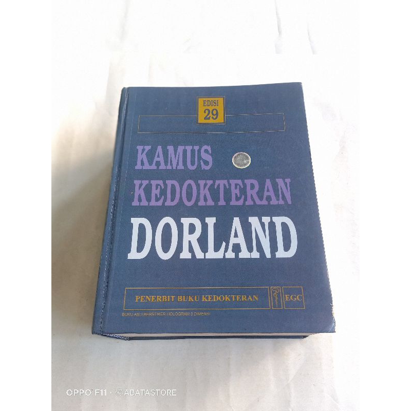 BUKU BEKAS ORIGINAL KAMUS KEDOKTERAN DORLAND EDISI 29 EGC