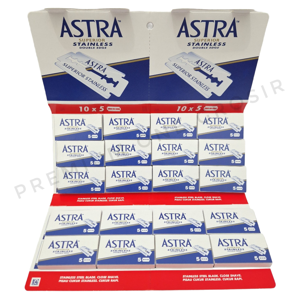 1 Papan Pisau Silet ASTRA  isi 20 Pak /  Silet ASTRA