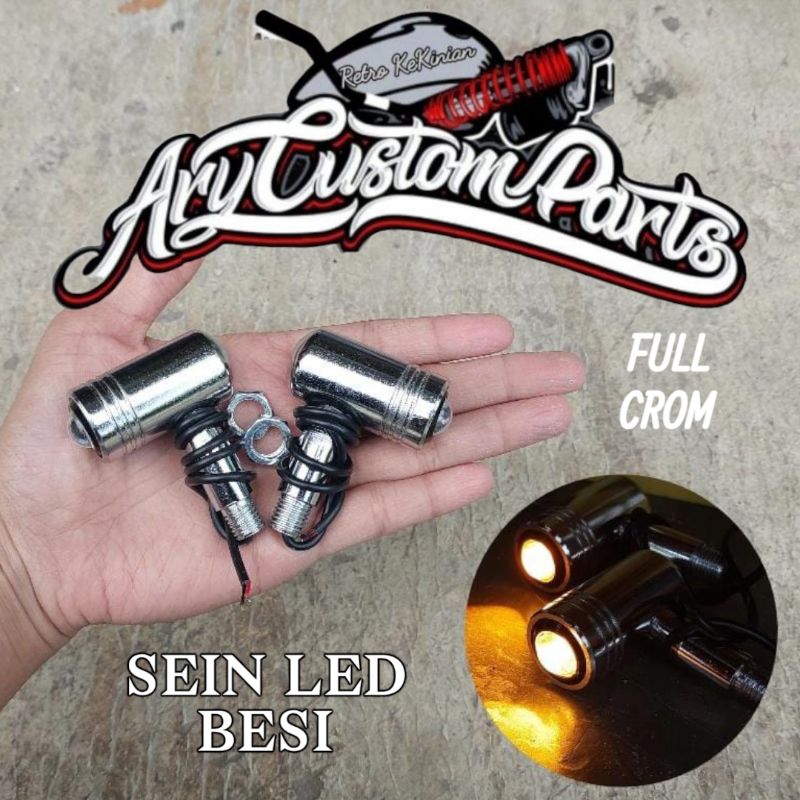 sen sein palu riting sein custom besi acipi kecil diamond led 2 warna import cb racing gl 100 tiger 