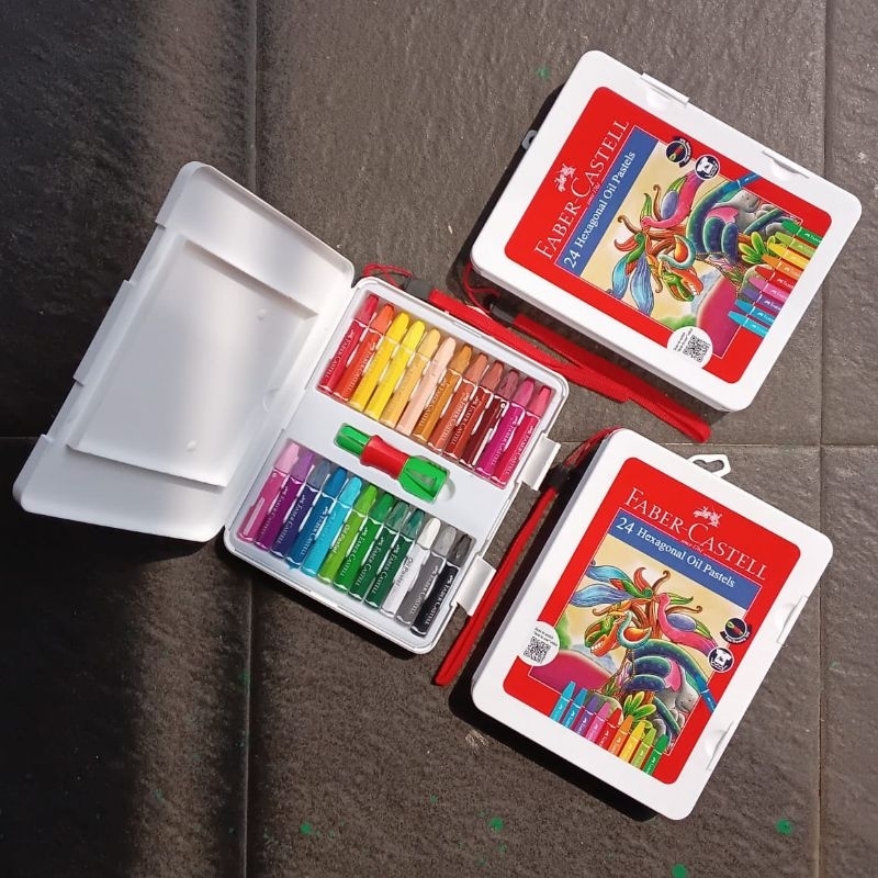 

Crayon Oil Pastel Faber Castell 24 Hexagonal ( Set ) [ Original [ Free Bubble & Dus ]