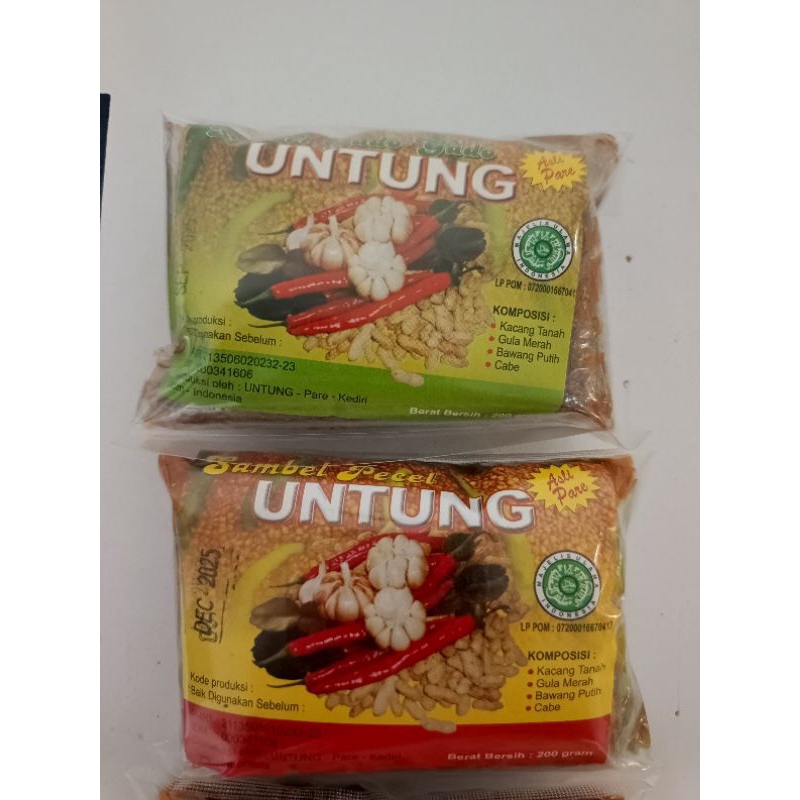 

Sambal Pecel UNTUNG Asli Pare