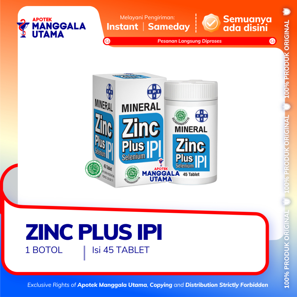 MINERAL ZINC PLUS SELENIUM IPI 45 TABLET