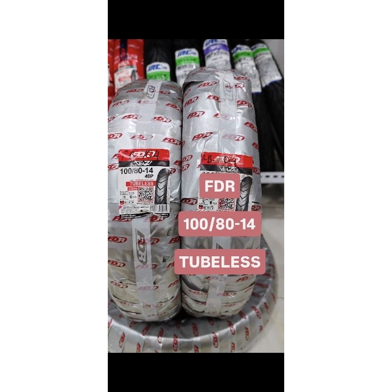 BAN LUAR 100/80-14 FDR GENZI (TUBELESS)