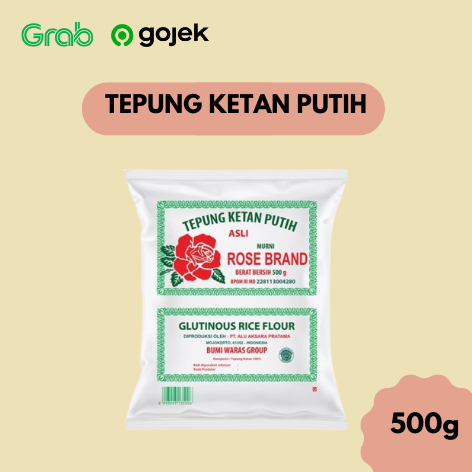 

Tepung Ketan Putih Rose Brand 500 gram