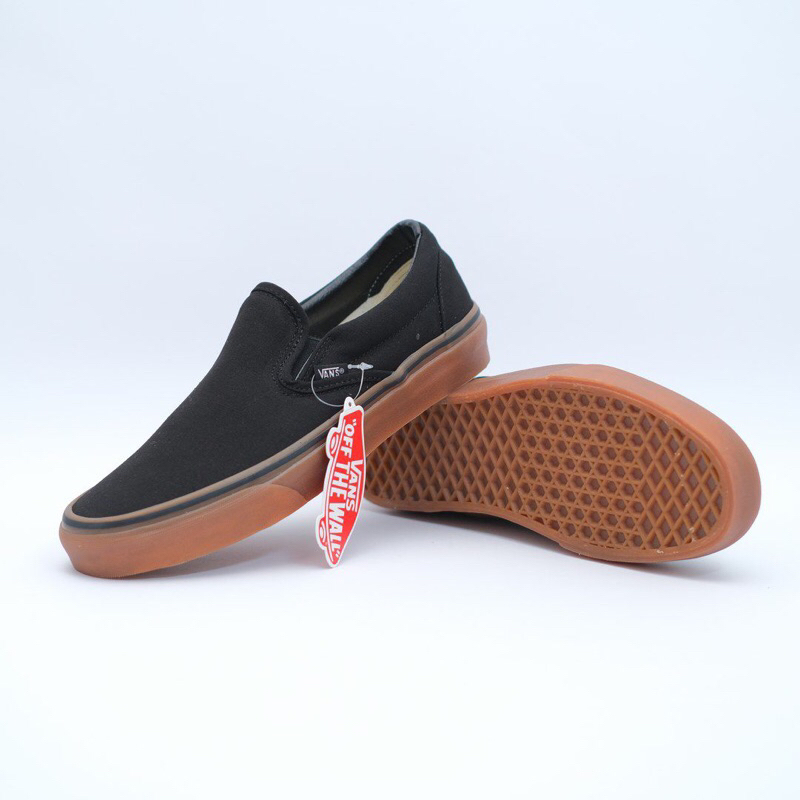 Vans slip On Black Gum Original
